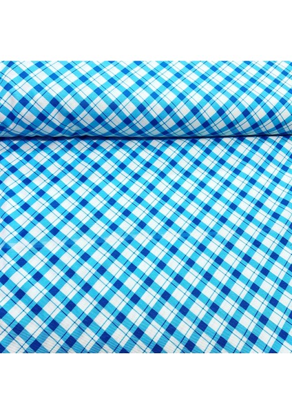 Desenli Duck Keten Kumaş