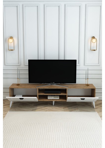 Country Model 150 cm TV Ünitesi – MDF Membran Kapak Modern TV Sehpası |Çam Renk Televizyon Konsolu fiyatları