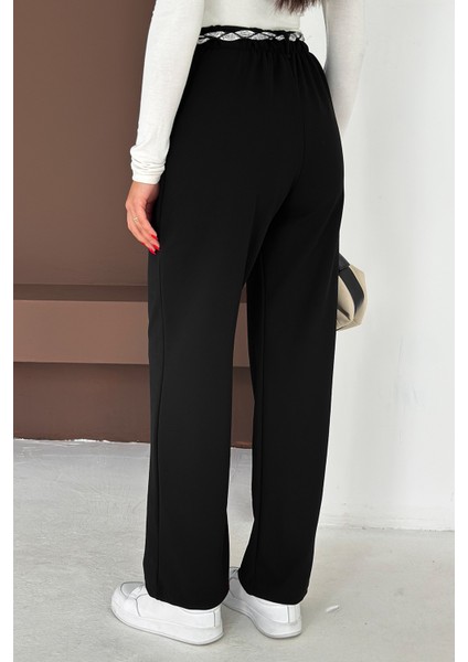 Kadın Fular Kemerli Bol Paça Pantolon – Statement Flow indirimleri