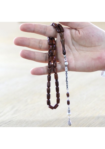 925 Ayar Gümüş Kral Zincir Püsküllü Kapsül Kesim Cilalı Exclusive Renk Kuka Tesbih fırsatları