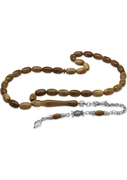 Kararmaz Metal Arnavut Zincir Püsküllü Kapsül Kesim Exclusive Renk Cilalı Kuka Tesbih