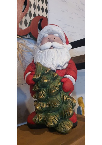 El Boyaması Polyesternoel Baba Dekoratif Obje