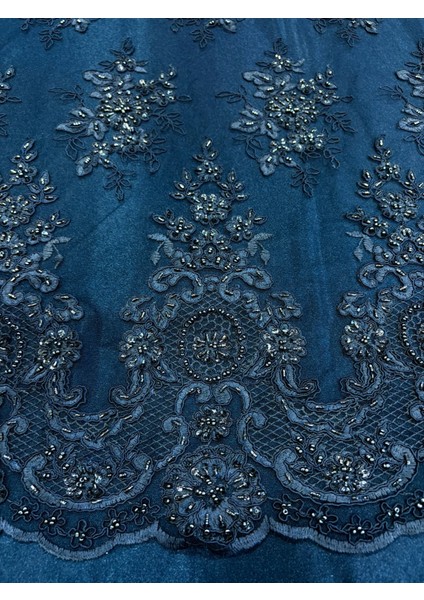 Taşlı Boncuklu Güpür Dantel Kumaş fırsatları