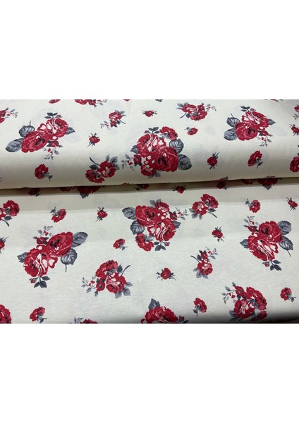 Desenli Duck Keten Kumaş