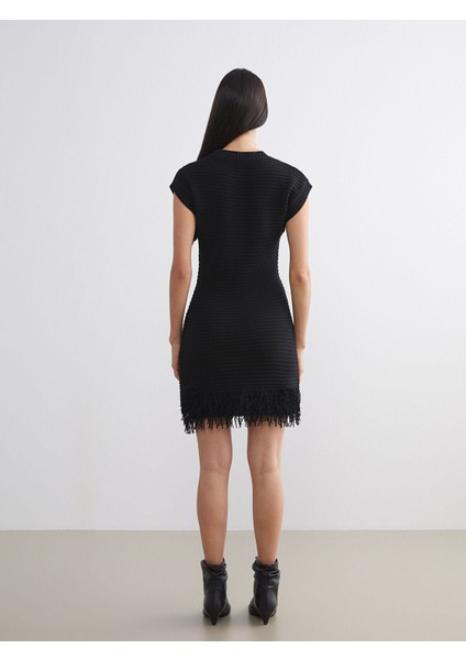 Lcw Yeni Sezon Artı Yeni Sezon Bisiklet Yaka Mini Triko Elbise fırsatları