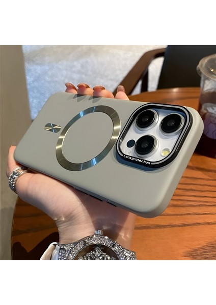 Iphone 14 Promax Uyumlu Lens Koruma Hediyeli Mat Magsafe Özellikli Kılıf