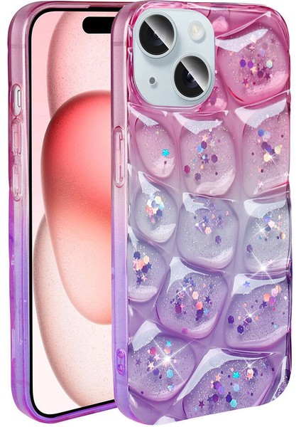 Apple iPhone 15 Kılıf Simli 3D Desenli Zore Hacar Kapak fiyatları