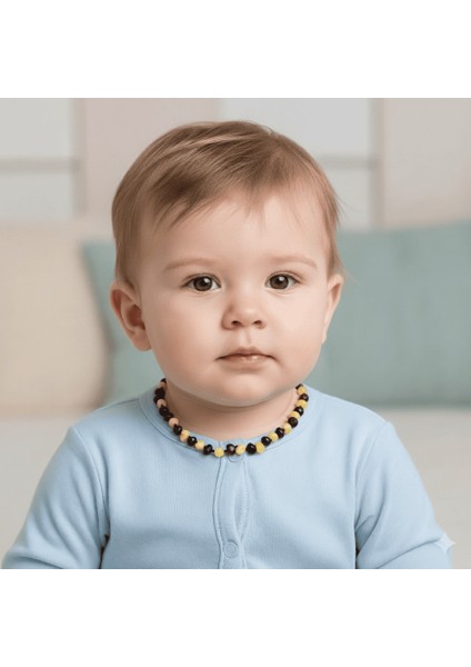 Bal Beyaz Renkli Özel Seri Doğal Form Naturel Damla Kehribar Taşlı Bebek Diş Kolyesi modelleri