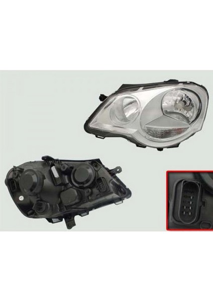 Xmpdby Far Sinyal Sol Polo 9n 1.2 1.4 10.2001-11.2009 1.4tdi 05-09 1.4fsi 02-06 1.6 16V 06-09 1.9sdi 1.9tdi 2001-2009 Elektrikli H7 H1