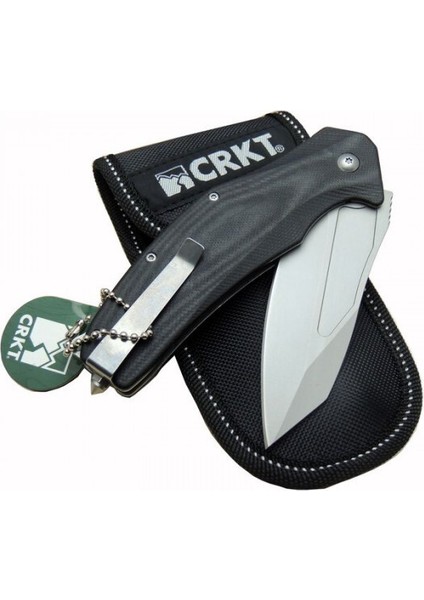 Crkt Siyah Fiber Glass Saplı Isme Özel Kılıflı 9CR13MOV Kalite Paslanmaz Çelik Avcı Kamp Bıçağı fırsatları