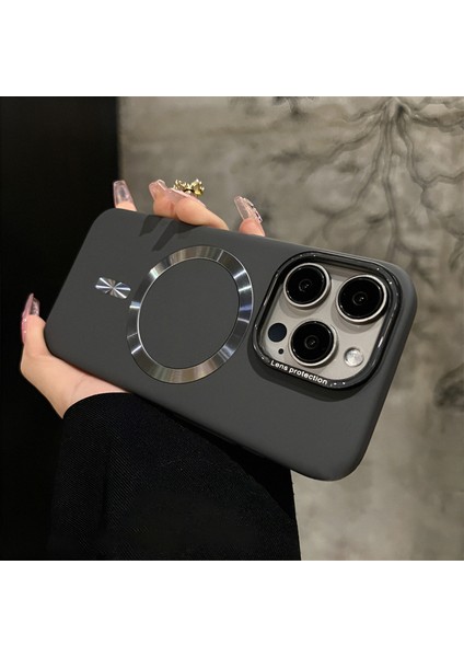 Iphone 14 Promax Uyumlu Lens Koruma Hediyeli Mat Magsafe Özellikli Kılıf