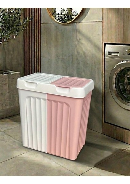 Çift Bölmeli Kirli Çamaşır Sepeti 80 Lt. fiyatları