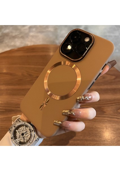 Iphone 14 Promax Uyumlu Lens Koruma Hediyeli Mat Magsafe Özellikli Kılıf