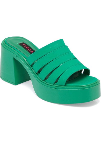 Yeşil Vegan Tekstil Kadın Terlik - K24Y1TR67423-T3R indirimleri