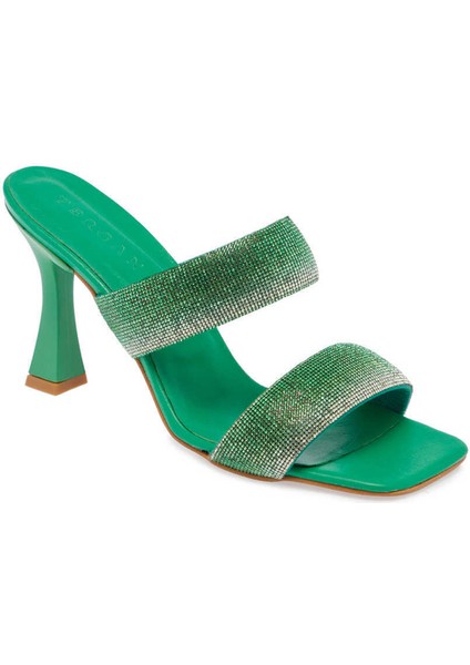 Yeşil Deri-Vegan Kadın Terlik - K24Y1TR67431-G81 indirimleri