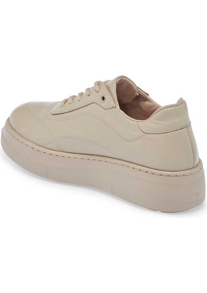 Bej Hakiki Deri Kadın Sneaker - K24S1AY67554-A25