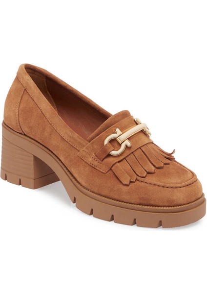 Kahve Hakiki Süet Deri Kadın Makosen - K24S1AY67637-T86 indirimleri