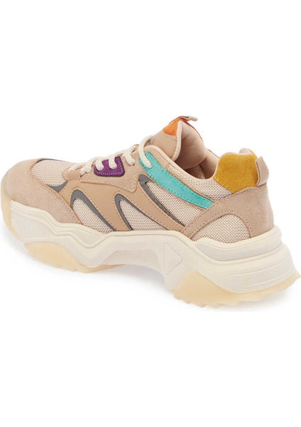 Bej Vegan-Tekstil Kadın Sneaker - K24S1AY67646-D67