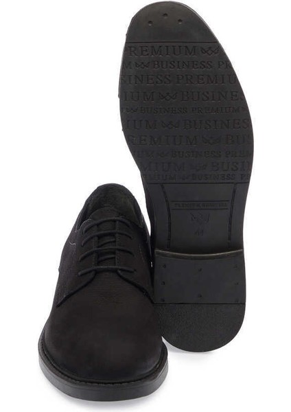 Siyah Hakiki Deri Erkek Klasik Ayakkabı - E24S1AY56987-A64