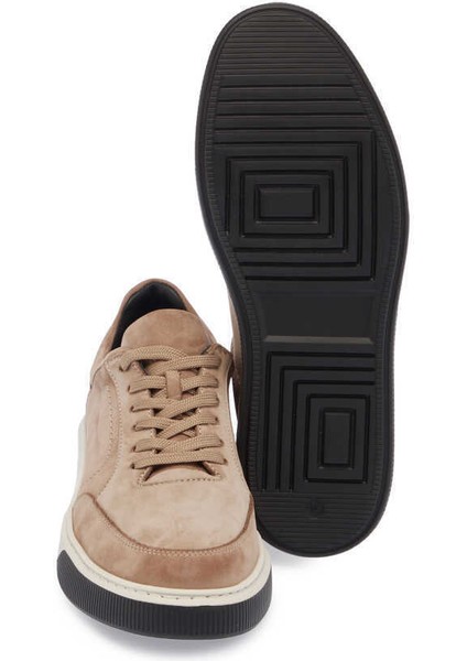 Vizon Hakiki Nubuk Deri Erkek Sneaker - E24S1AY57046-A65