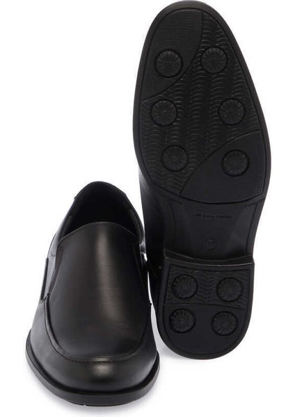 Siyah Hakiki Deri Erkek Klasik Ayakkabı - E24S1AY56983-A23