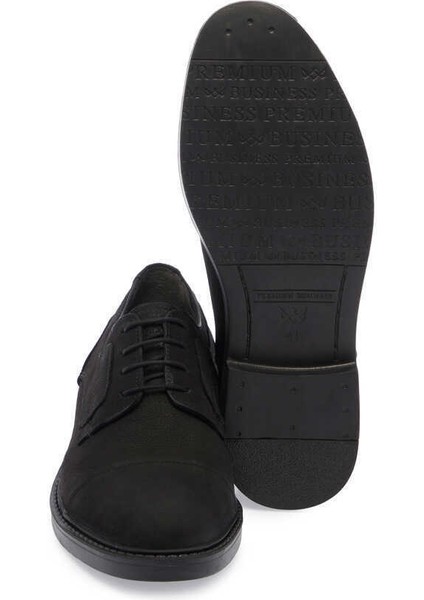 Siyah Hakiki Deri Erkek Klasik Ayakkabı - E24S1AY56986-A64