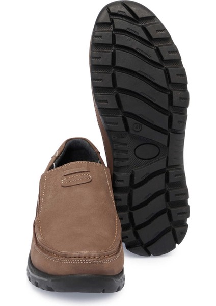 Vizon Hakiki Nubuk Deri Erkek Casual Ayakkabı - E24S1AY56996-B21
