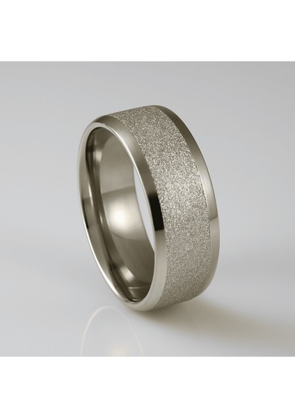 Gümüş Renk Zarif Tasarım 316L Kalite Paslanmaz Çelik Kadın Yüzük Alyans - 15 Ölçü fırsatları