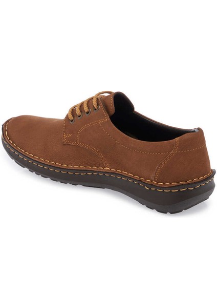 Taba Hakiki Nubuk Deri Erkek Casual Ayakkabı - E24S1AY57089-X27