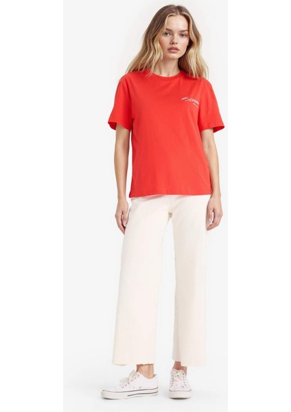 Regular Fit Bisiklet Yaka Atatürk Baskılı Kısa Kollu Tişört F6033AX25SM