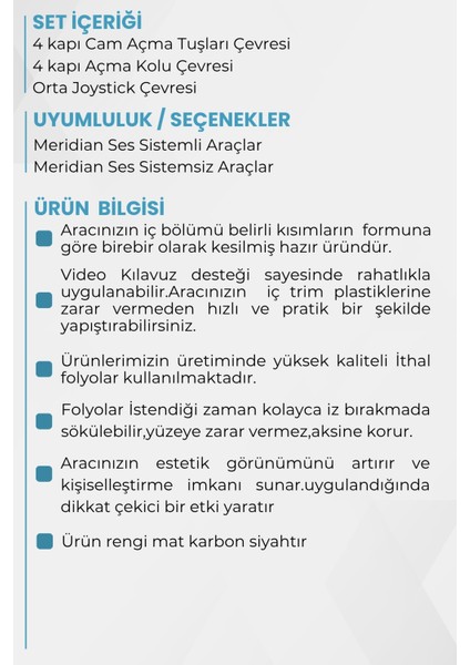 Togg T10X Uyumlu Iç Trim Folyo Kaplama Set fiyatları