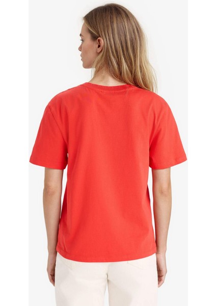 Regular Fit Bisiklet Yaka Atatürk Baskılı Kısa Kollu Tişört F6033AX25SM