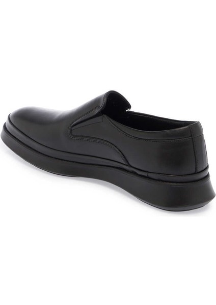 Siyah Hakiki Deri Erkek Klasik Ayakkabı - E24S1AY57038-A23