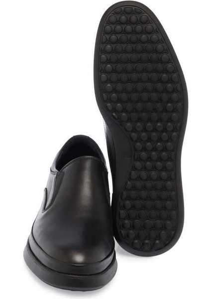 Siyah Hakiki Deri Erkek Klasik Ayakkabı - E24S1AY57038-A23