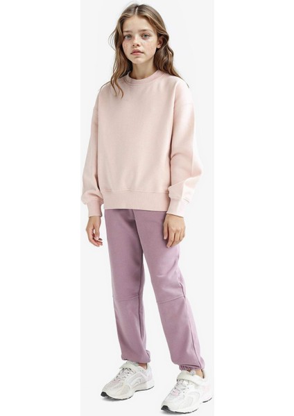 Kız Çocuk Beli Lastikli Jogger Eşofman Altı