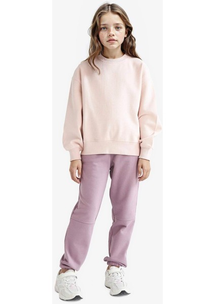 Kız Çocuk Beli Lastikli Jogger Eşofman Altı