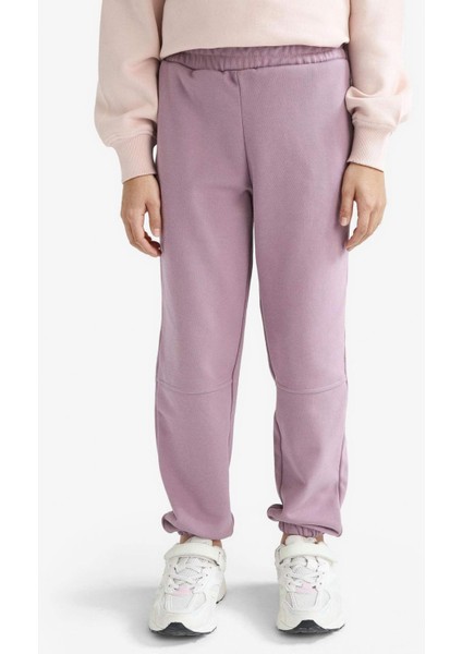 Kız Çocuk Beli Lastikli Jogger Eşofman Altı