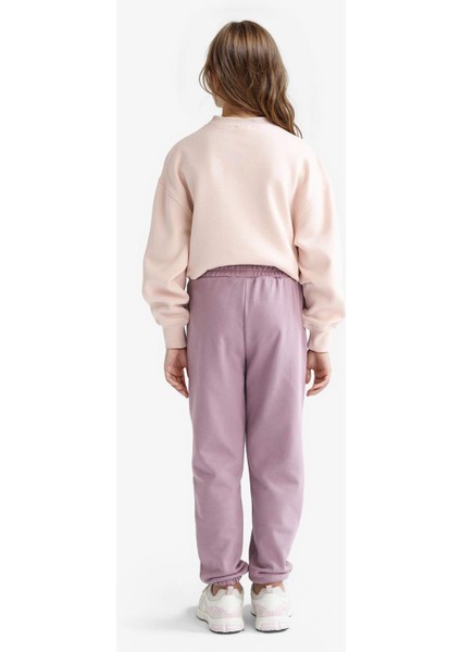 Kız Çocuk Beli Lastikli Jogger Eşofman Altı