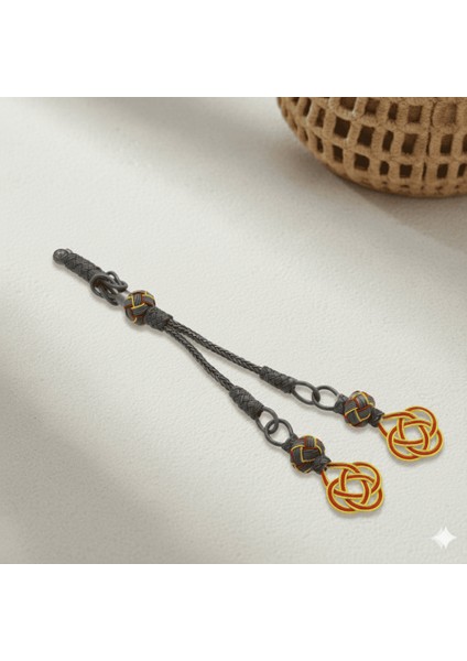 Sarı Kırmızı Renk 1000 Ayar Gümüş 2 Li Taraftar Kazaz Püskül fiyatları