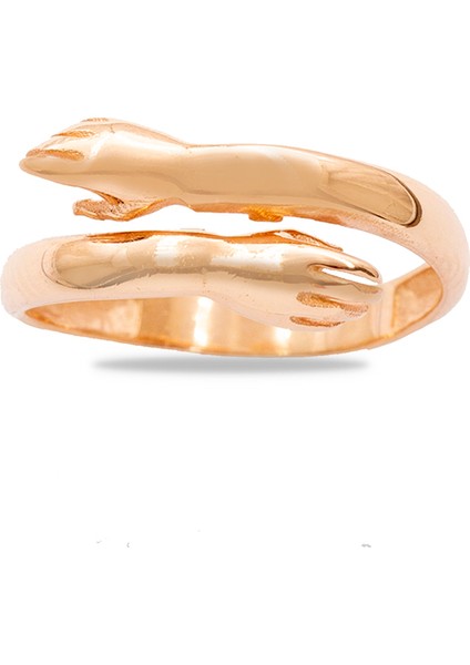 Anne Bebek Eli Detaylı Rose Renk Ayarlanabilir Ölçü 925 Ayar Gümüş Kadın Yüzük