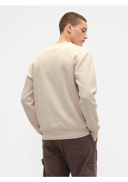 Erkek Bej Gap Logo Fleece Sweatshirt fırsatları