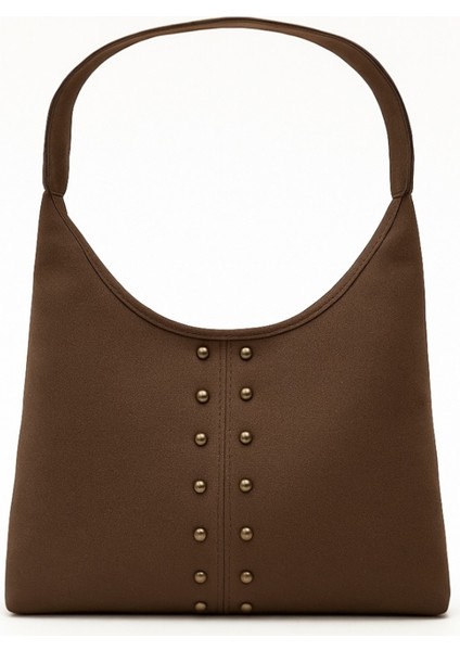 Trok Detaylı Süet Omuz Çantası Pablo