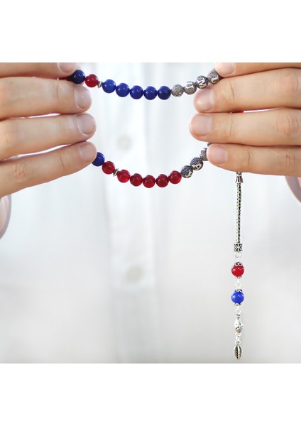 925 Ayar Gümüş Püsküllü Küre Kesim Isme Özel Yazılı Bordo Mavi Jade Doğaltaş Taraftar Tesbih modelleri