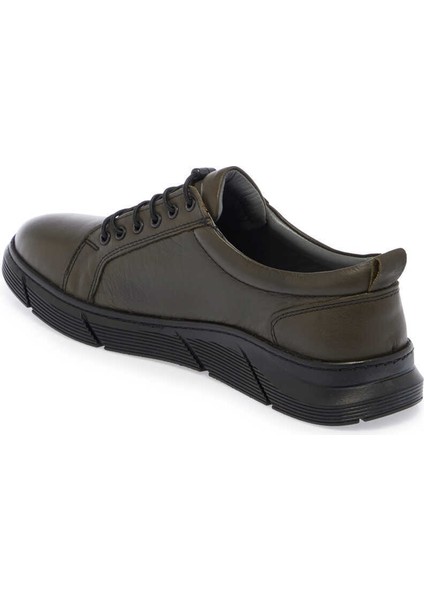 Haki Hakiki Deri Erkek Sneaker - E24S1AY57007-H48