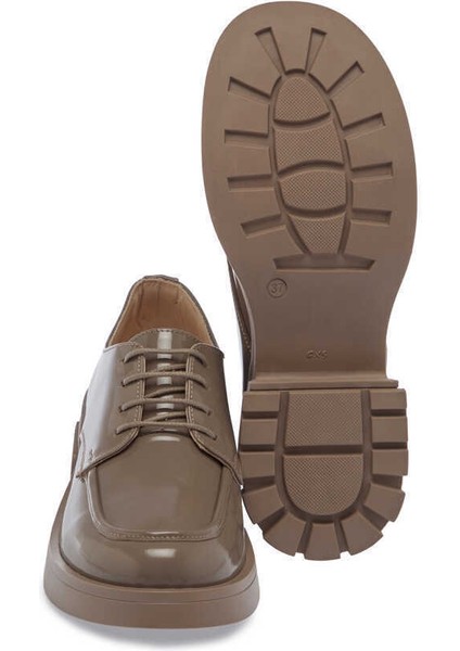 Vizon Hakiki Rugan Deri Kadın Casual Ayakkabı - K24S1AY67636-A81