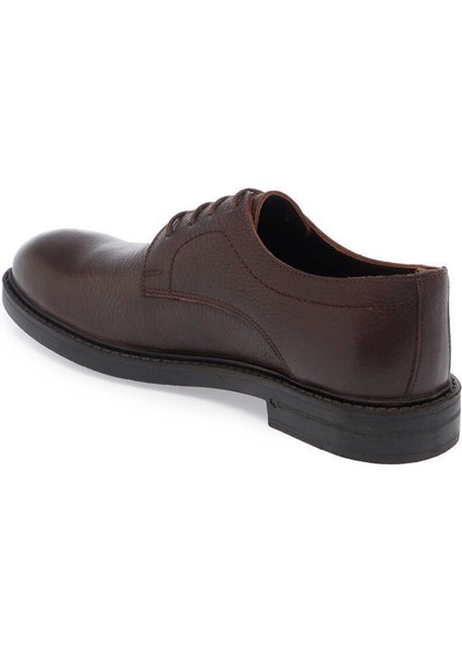 Kahve Hakiki Deri Erkek Klasik Ayakkabı - E24S1AY56987-A42