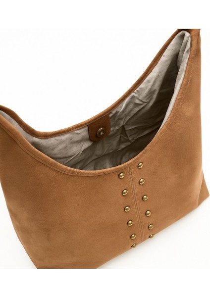 Trok Detaylı Süet Omuz Çantası Pablo fırsatları