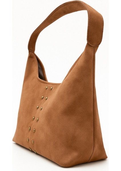 Trok Detaylı Süet Omuz Çantası Pablo indirimleri