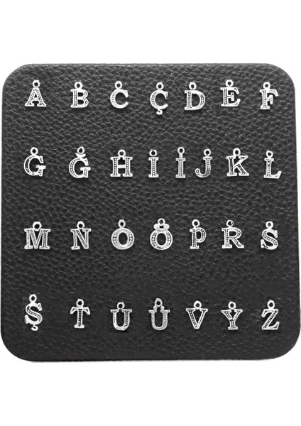 Isme Özel 925 Ayar Gümüş Harf Püskül Ucu fiyatları