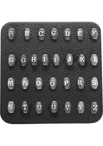 Isme Özel Arpa Kesim Kararmaz Metal Harf Tesbih Tanesi modelleri